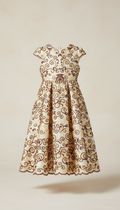 Robe en Soie Brodée pour Filles