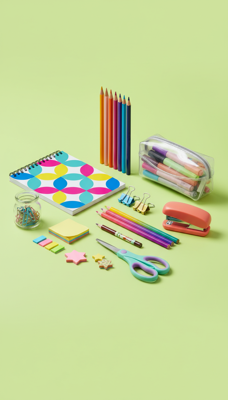 Set de Papeterie Colorée