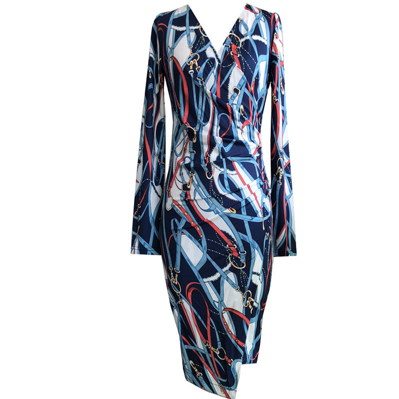 Robe Moulante Coréenne Manches Longues