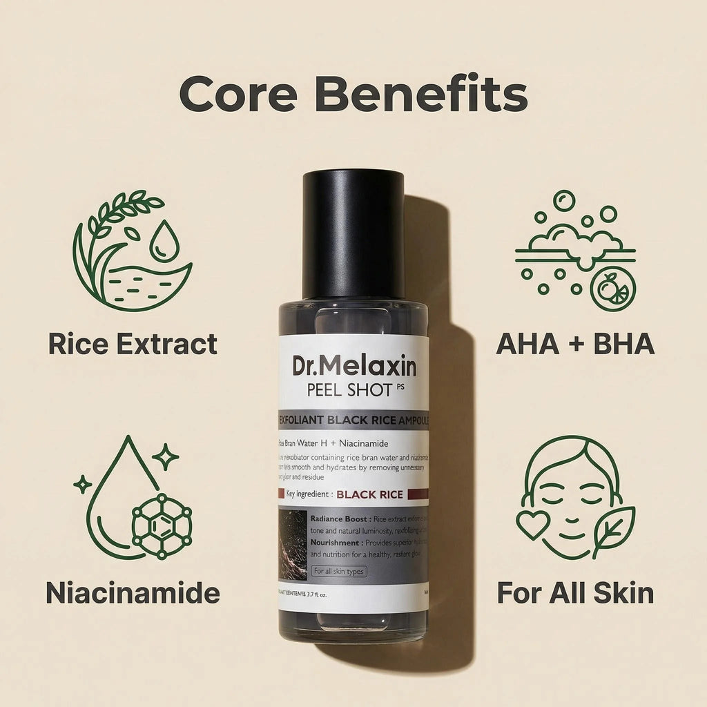 Ampoule Exfoliante au Riz Noir 80ml