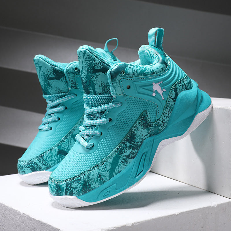 Chaussures de Basketball Enfant Simili-Cuir Antidérapantes