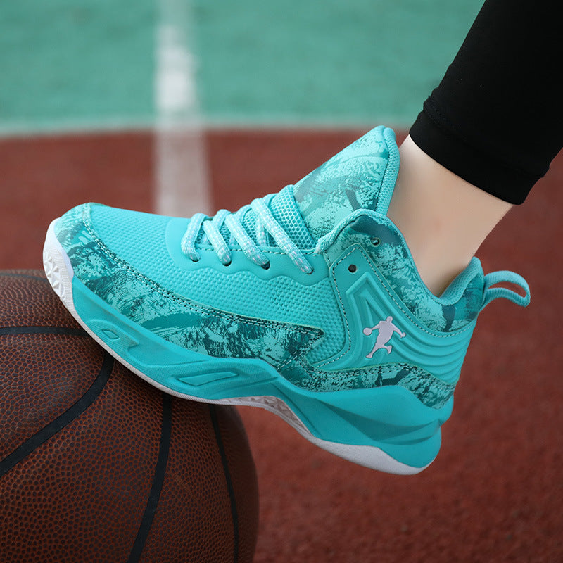 Chaussures de Basketball Enfant Simili-Cuir Antidérapantes