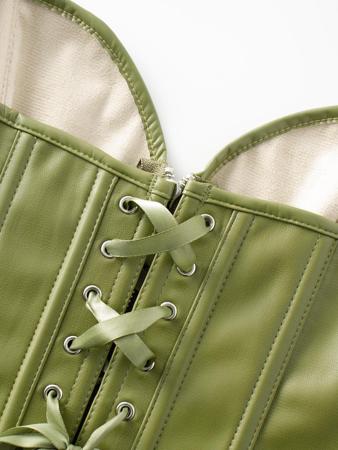 Corset Simili Cuir Gainant