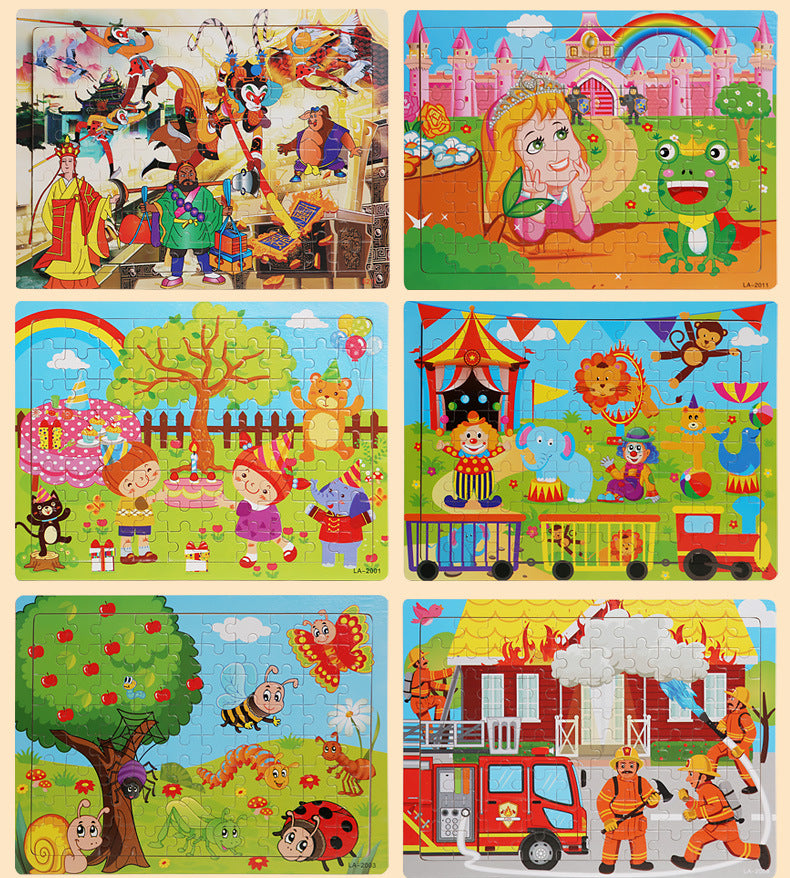 Puzzle en Bois pour Enfant - 80 Pièces
