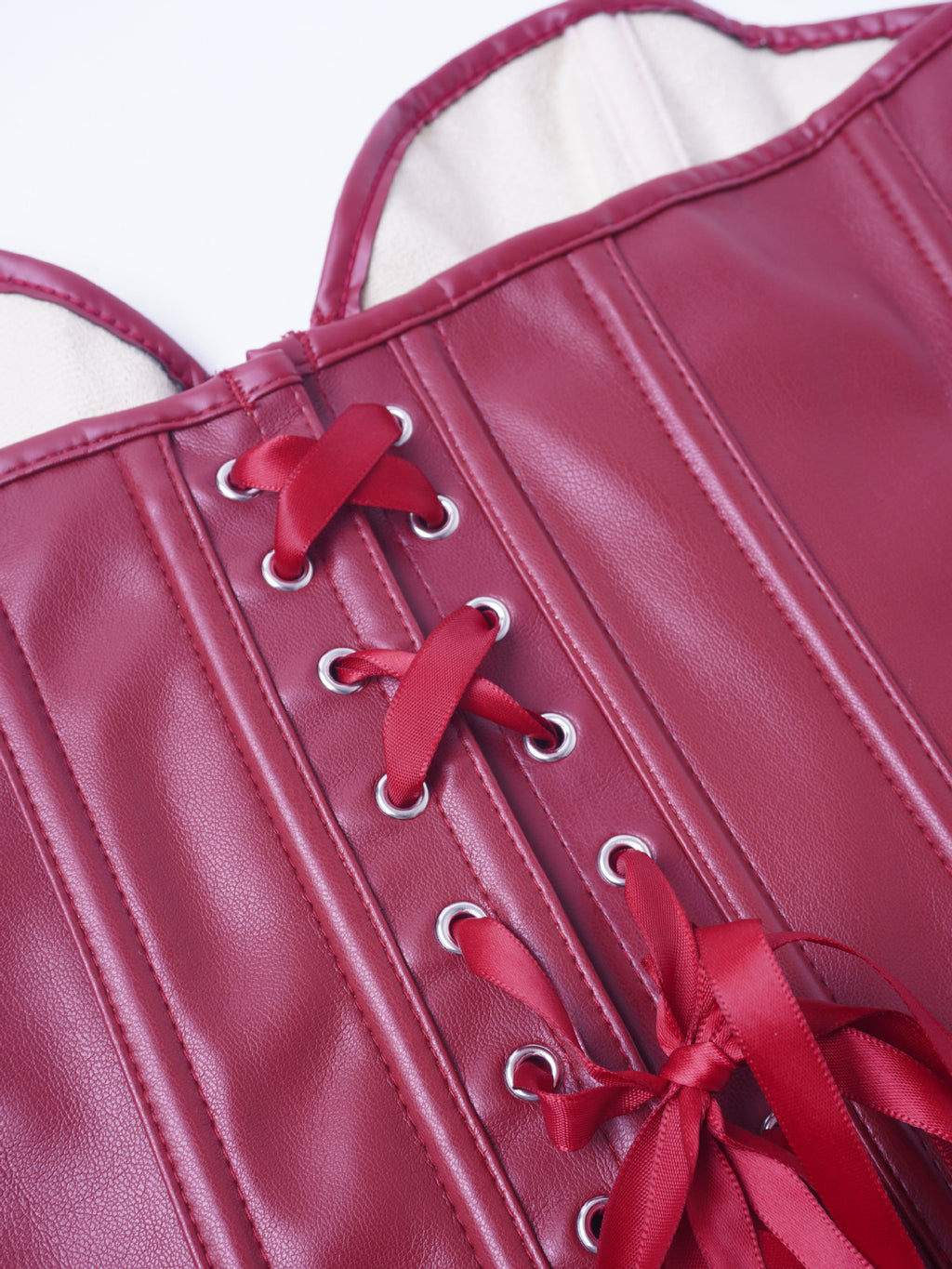 Corset Simili Cuir Gainant