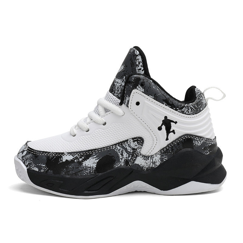 Chaussures de Basketball Enfant Simili-Cuir Antidérapantes