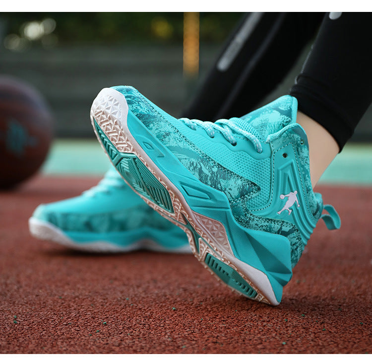 Chaussures de Basketball Enfant Simili-Cuir Antidérapantes