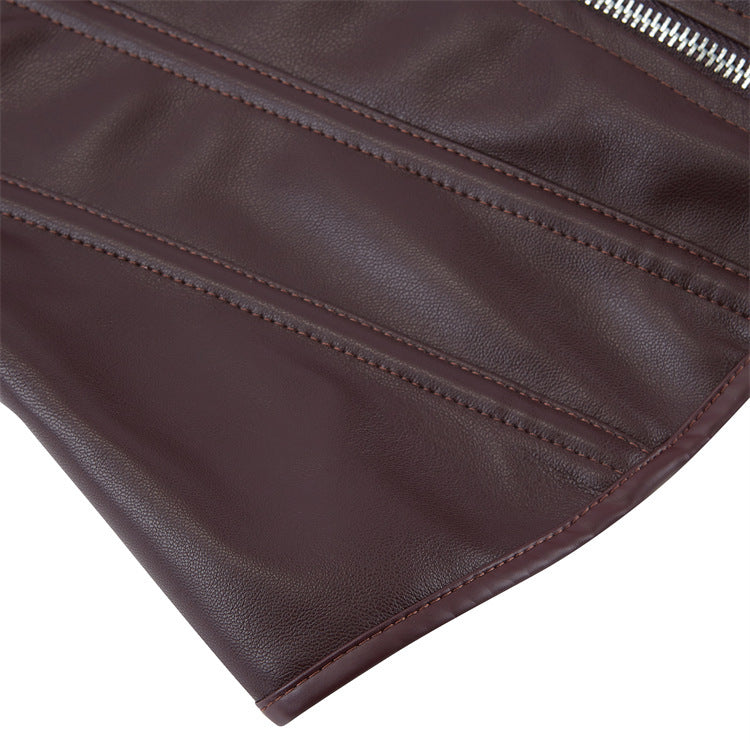 Corset Simili Cuir Gainant