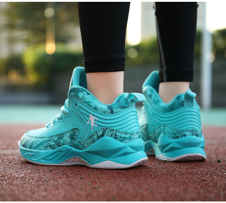 Chaussures de Basketball Enfant Simili-Cuir Antidérapantes
