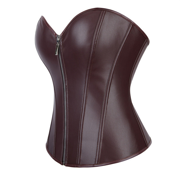 Corset Simili Cuir Gainant