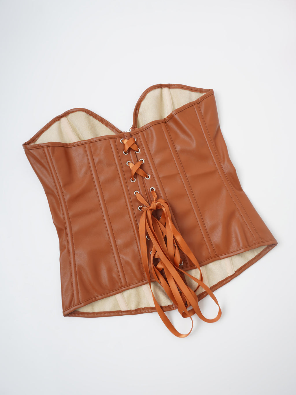 Corset Simili Cuir Gainant
