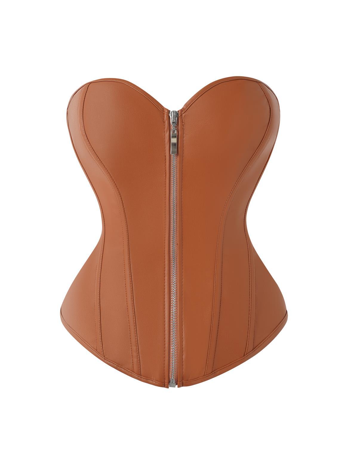 Corset Simili Cuir Gainant