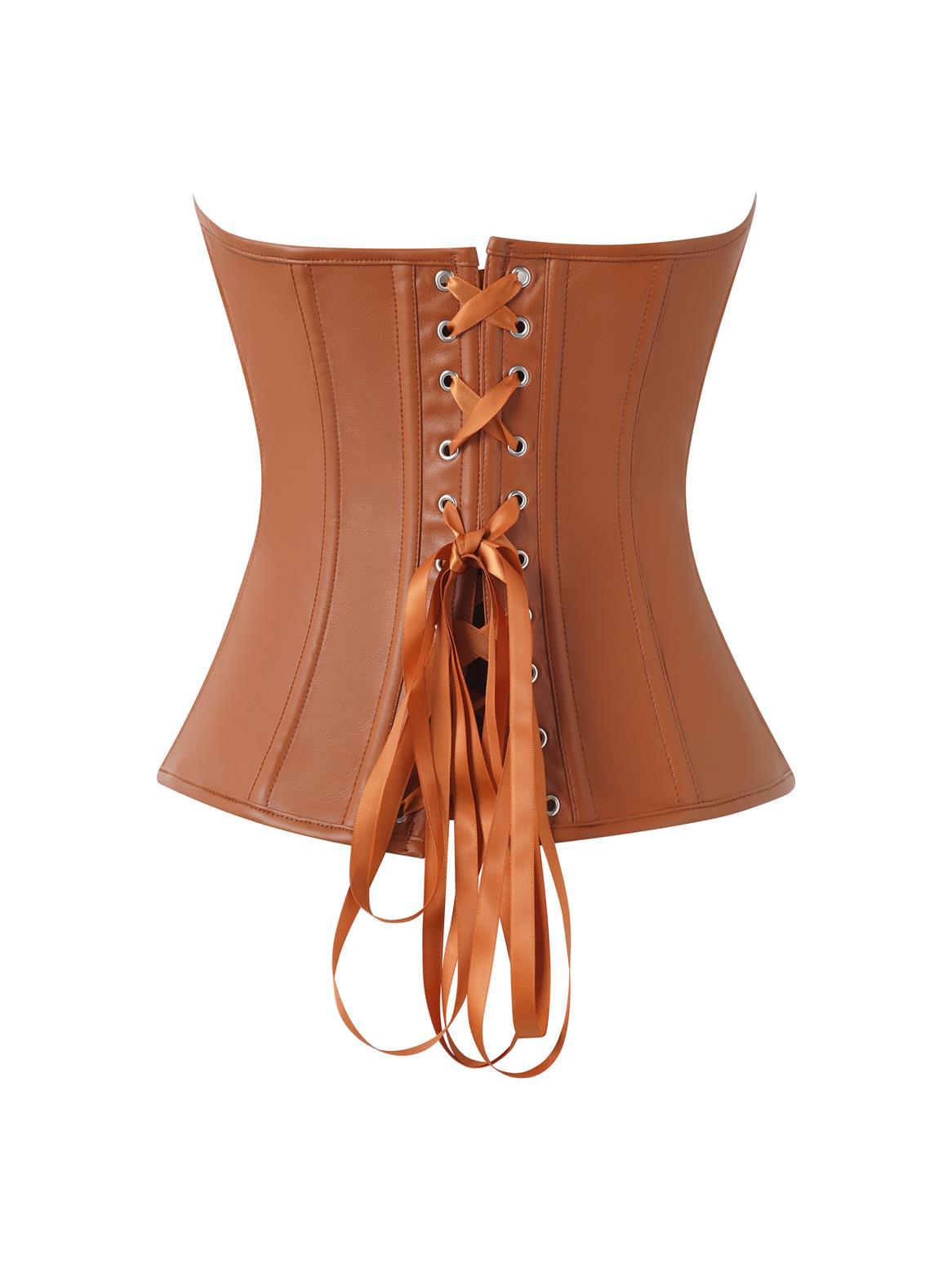 Corset Simili Cuir Gainant