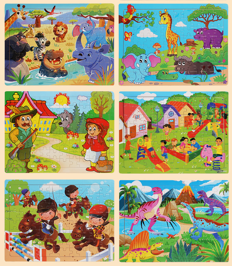 Puzzle en Bois pour Enfant - 80 Pièces