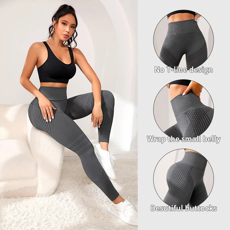 Legging Fitness Taille Haute Push-Up Femme