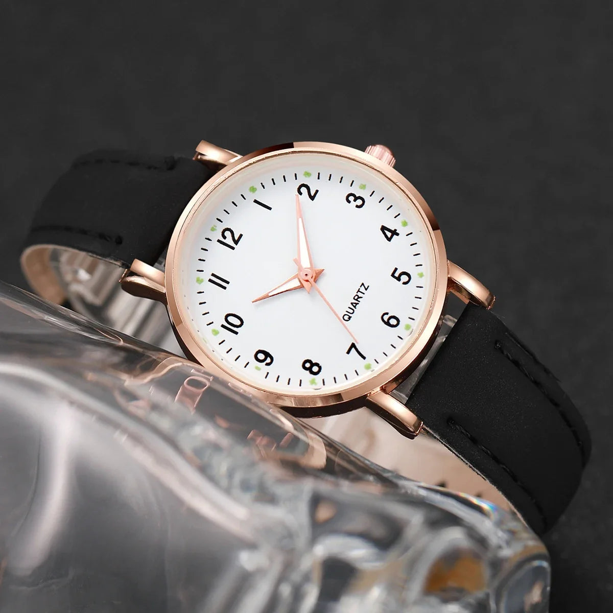 Ensemble Montre Femme Cadran Arabe et Bracelets