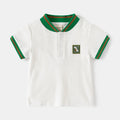 Polo Enfant Brodé Dinosaure Coton