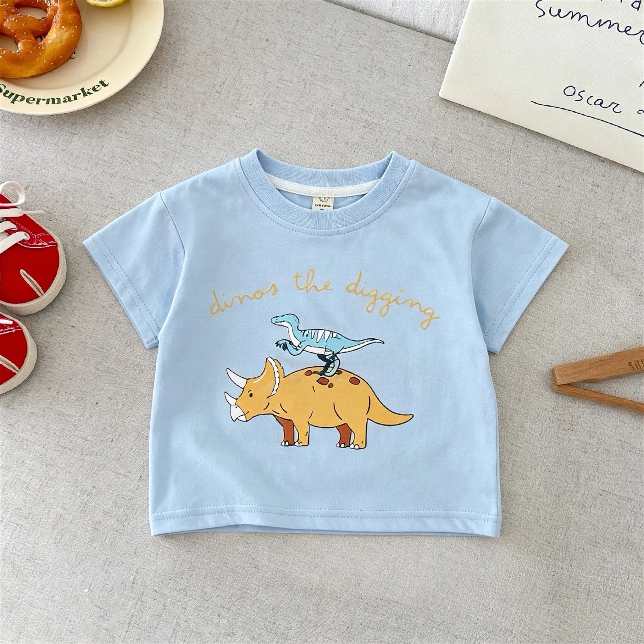 T-shirt Enfant Dinosaure Coton