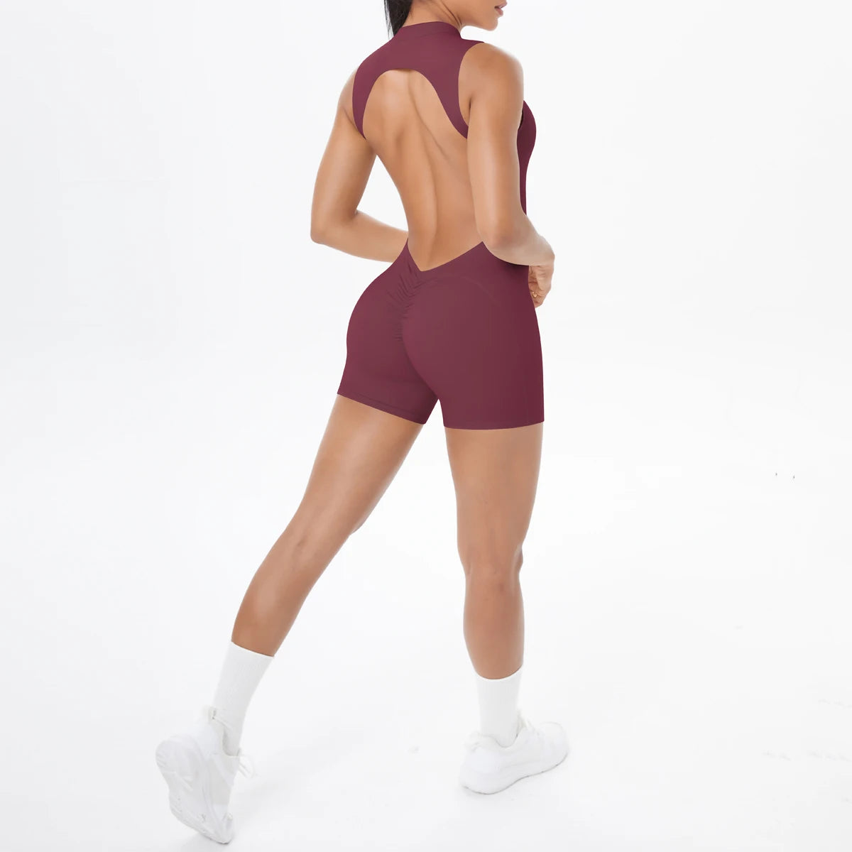 Combinaison Yoga Sans Manches Dos Nu Femme
