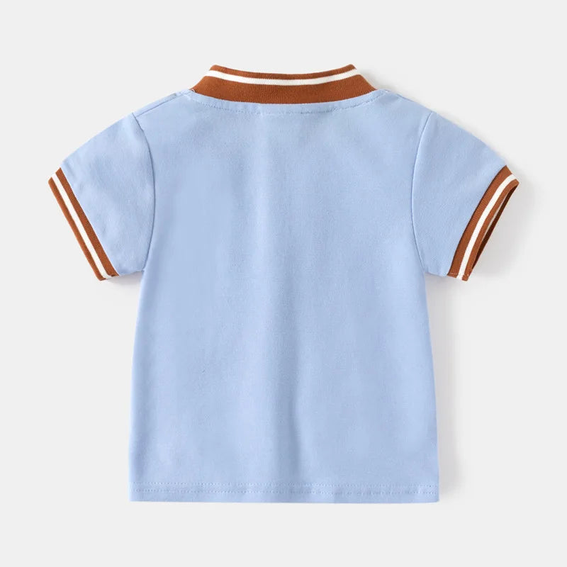 Polo Enfant Brodé Dinosaure Coton