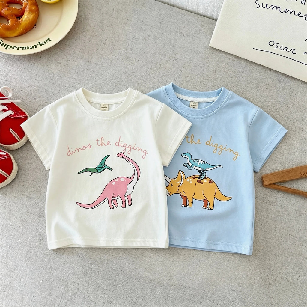 T-shirt Enfant Dinosaure Coton
