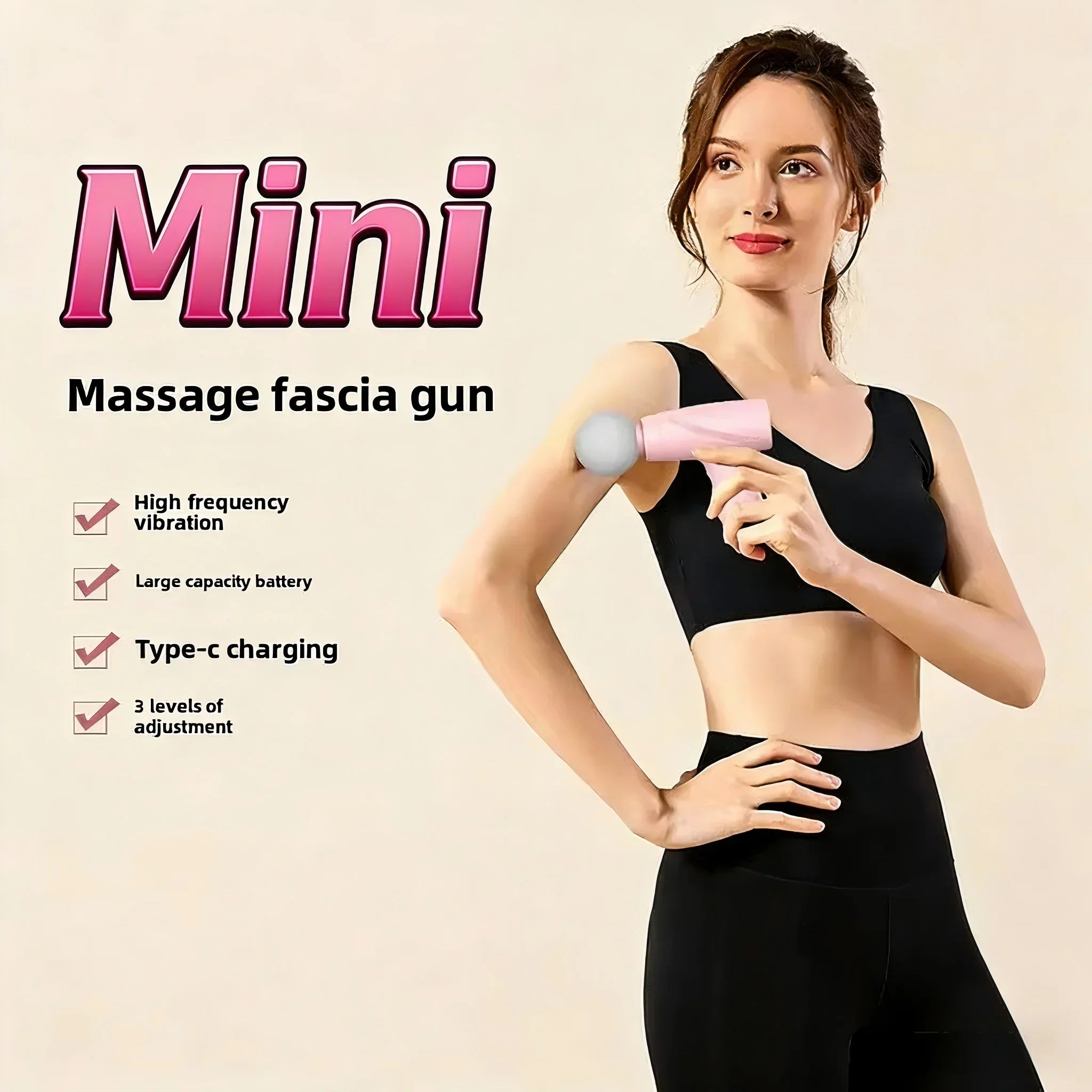 Mini pistolet de massage portable