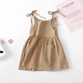 Robe Fille Coton Sans Manches