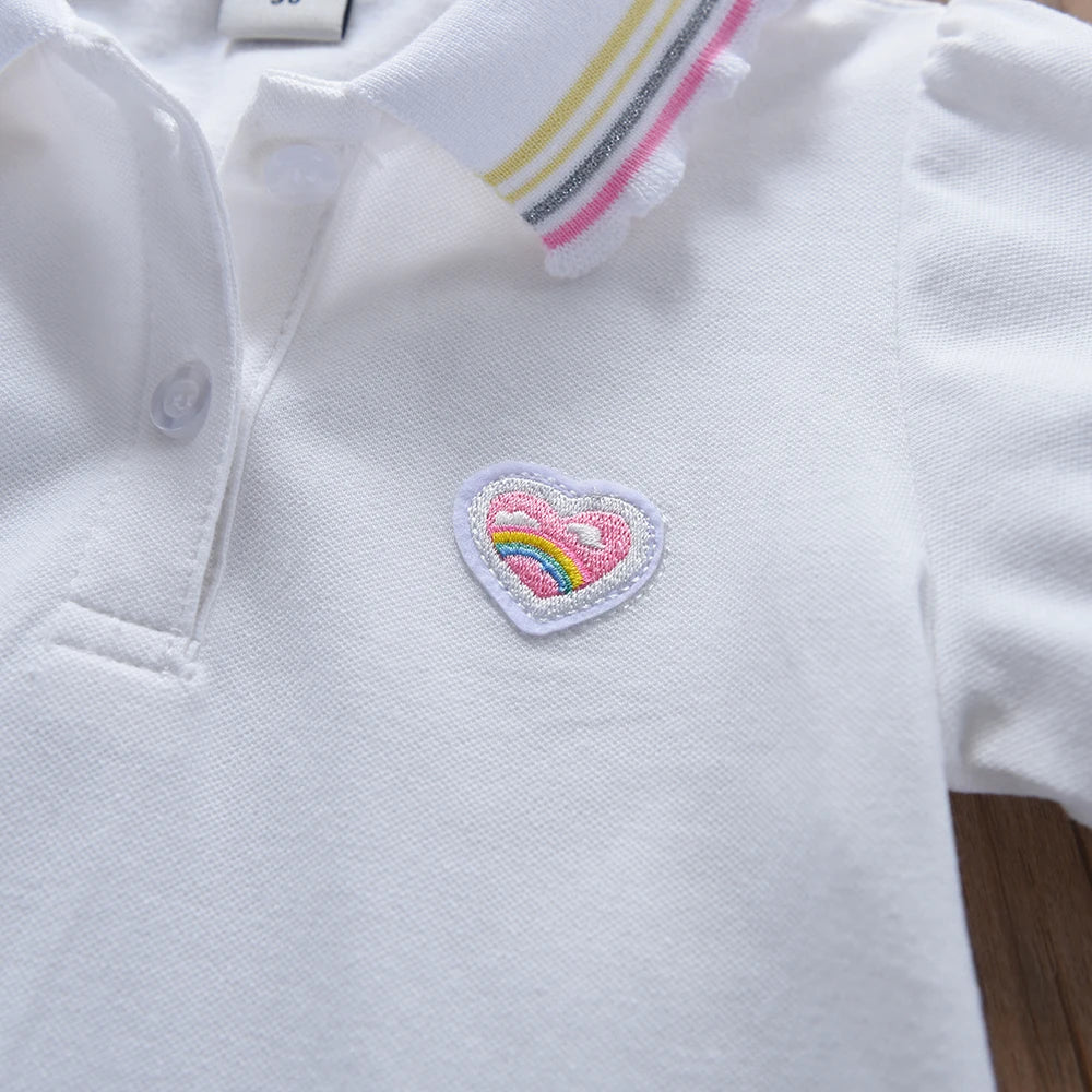 Robe Jaune Été en Coton pour Fille