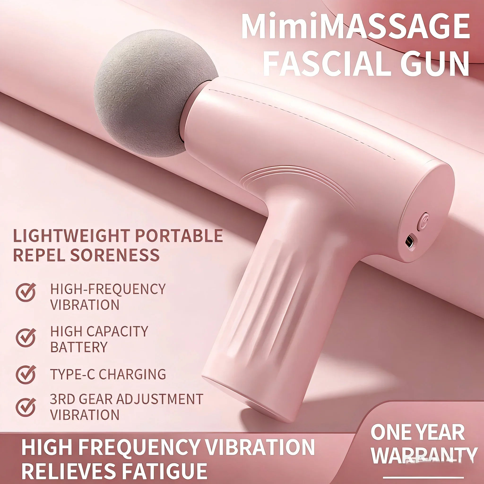 Mini pistolet de massage portable