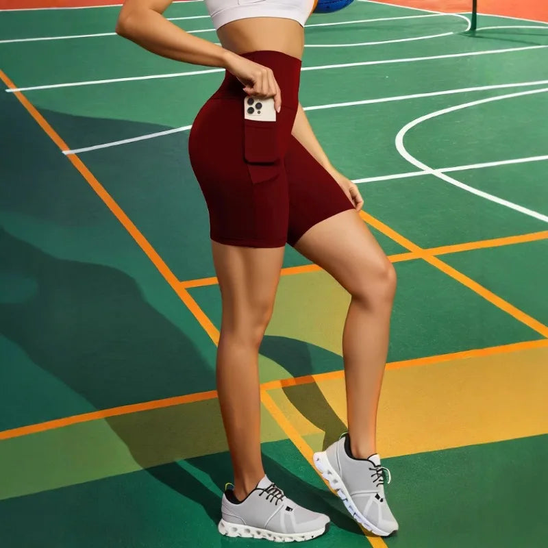 Short de Sport Poches Femme