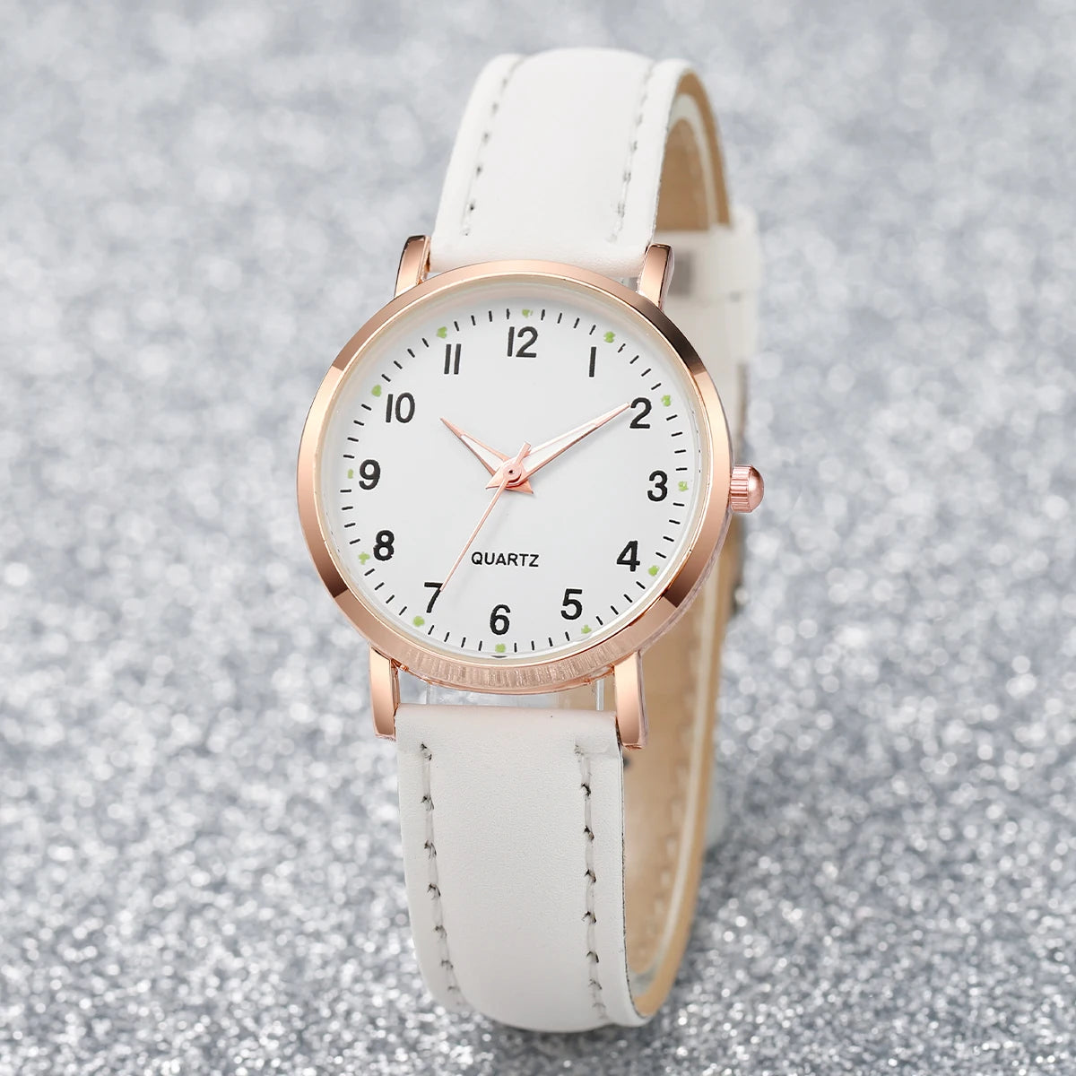 Ensemble Montre Femme Cadran Arabe et Bracelets