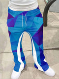 Y2k Flared Pants Men Loose 3D Print Trousers Casual Sweatpants Mid Waist Sporty Female Clothes Streetwear Hip Hop Vintage Pants
