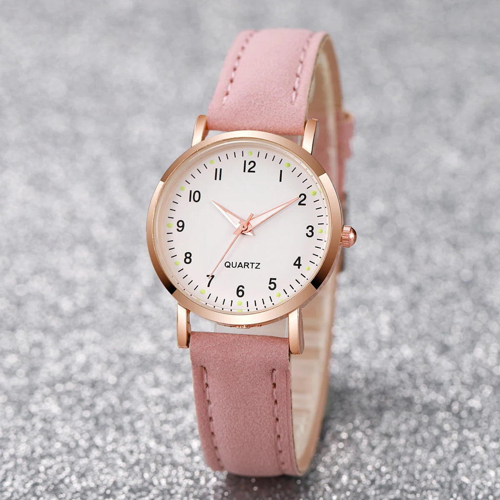 Ensemble Montre Femme Cadran Arabe et Bracelets