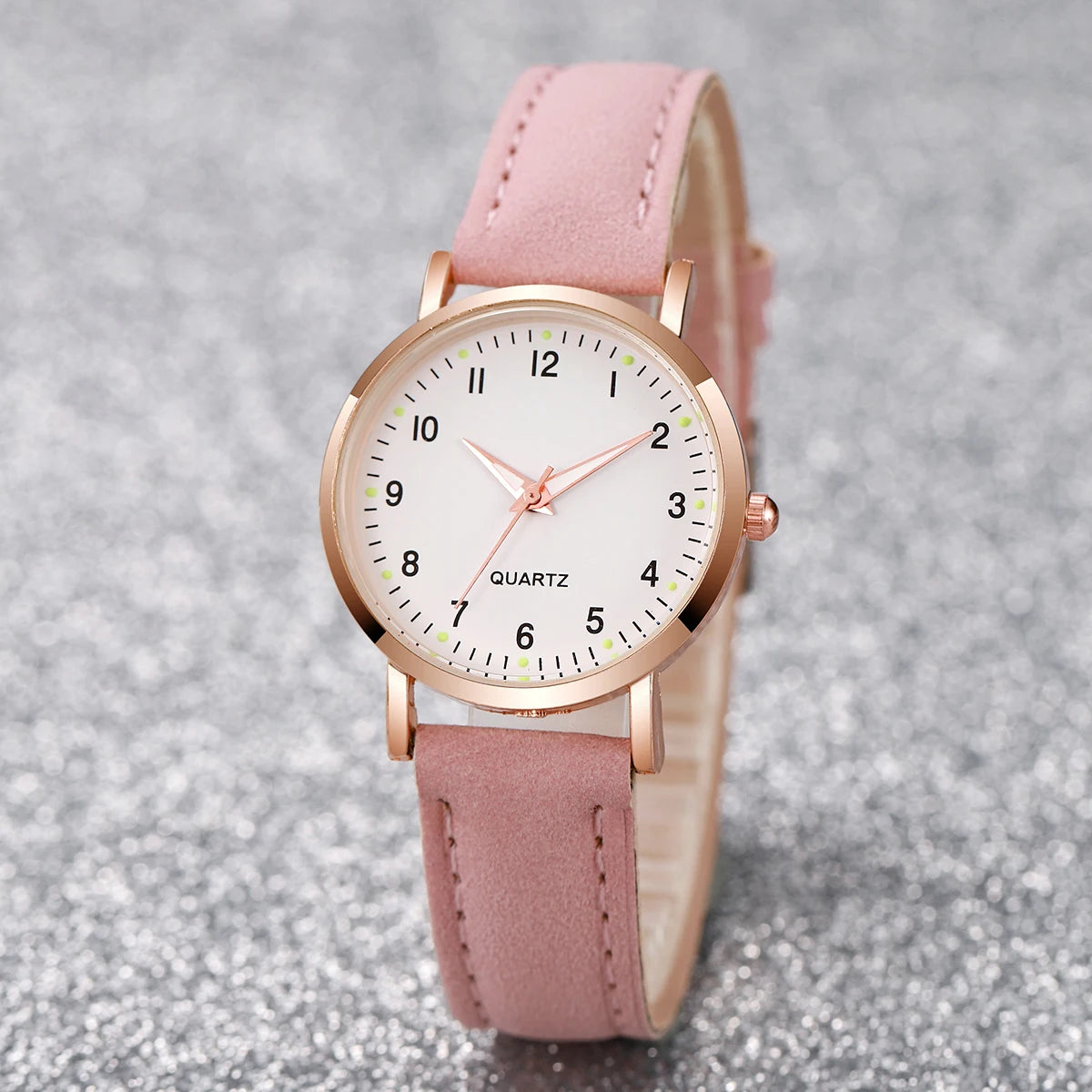 Ensemble Montre Femme Cadran Arabe et Bracelets