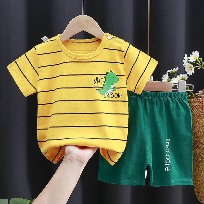 Ensemble Bébé Rayé 2 Pièces Été