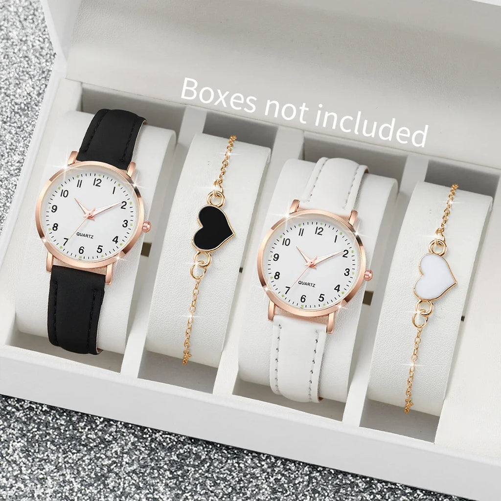Ensemble Montre Femme Cadran Arabe et Bracelets