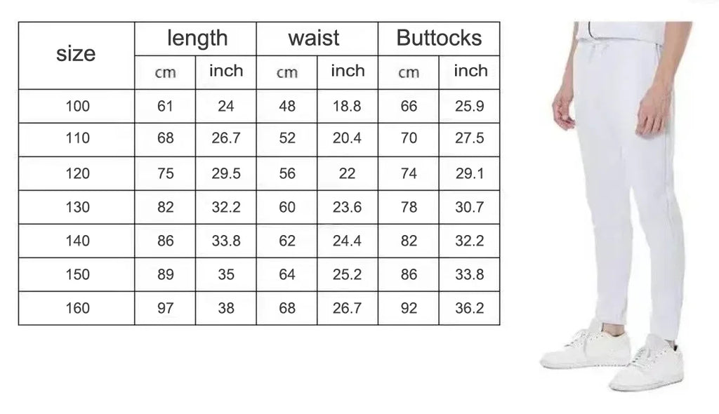 Pantalon de Sport Uni à Cordon Streetwear