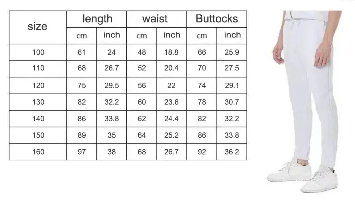 Pantalon de Sport Uni à Cordon Streetwear