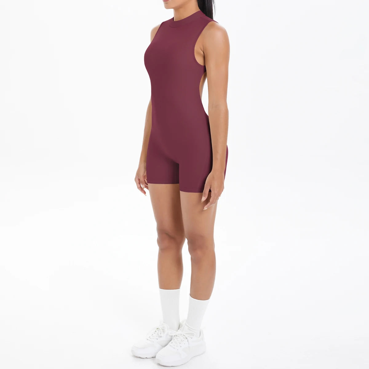 Combinaison Yoga Sans Manches Dos Nu Femme