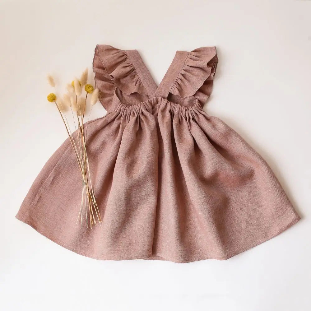 Robe Été Lin Coton pour Fille