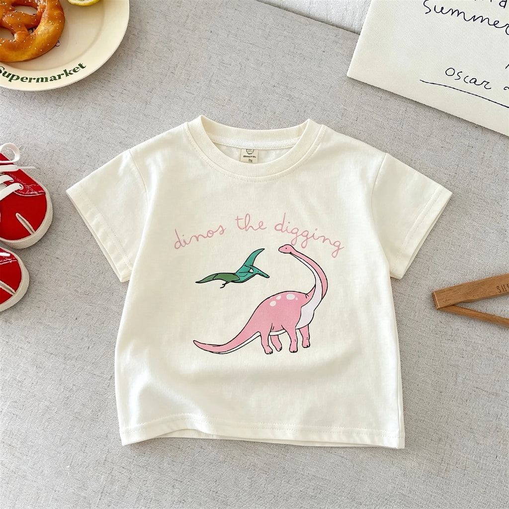 T-shirt Enfant Dinosaure Coton
