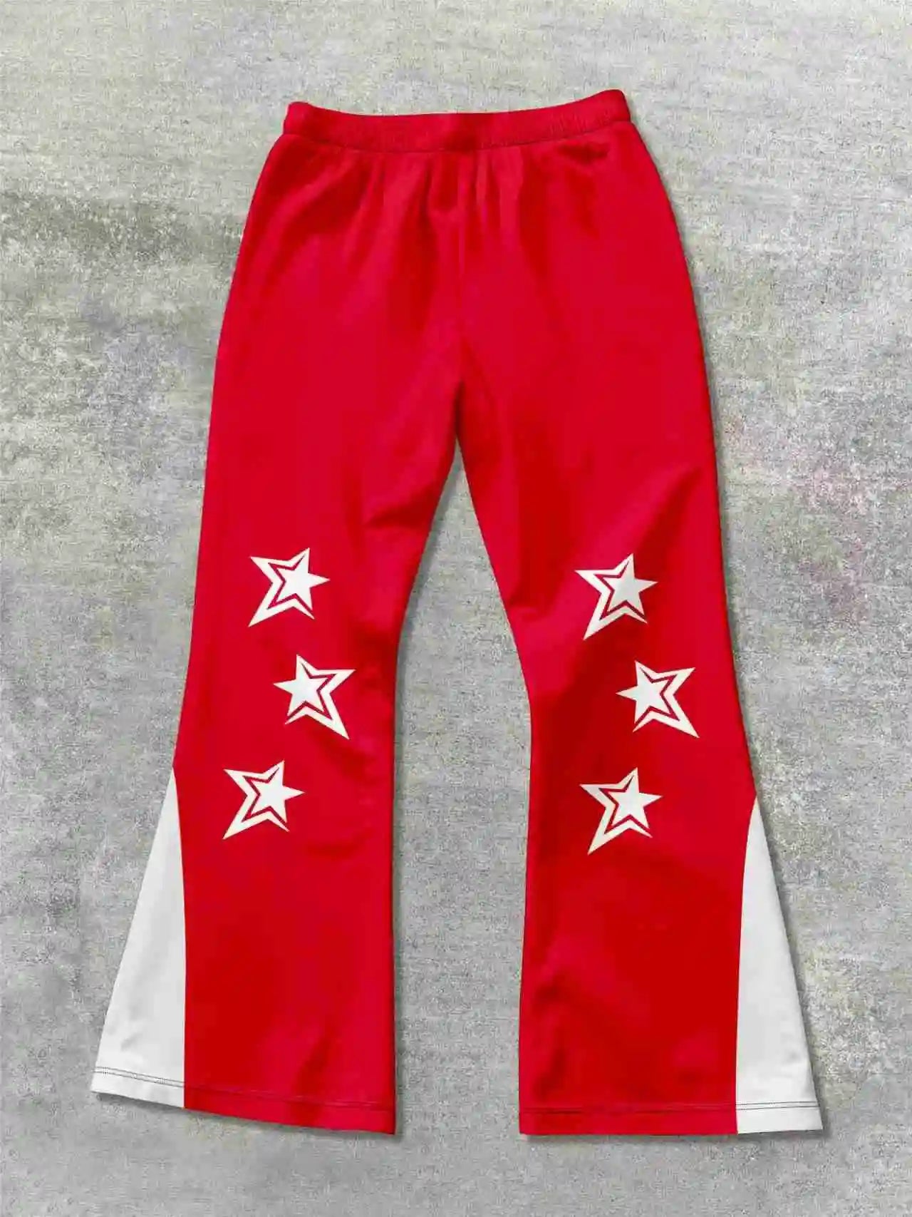 Pantalon Évasé Y2K Imprimé 3D Streetwear