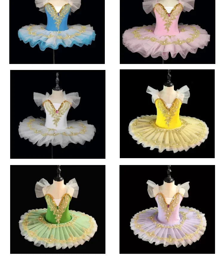 Robe Tutu de Danse Élégante pour Fille