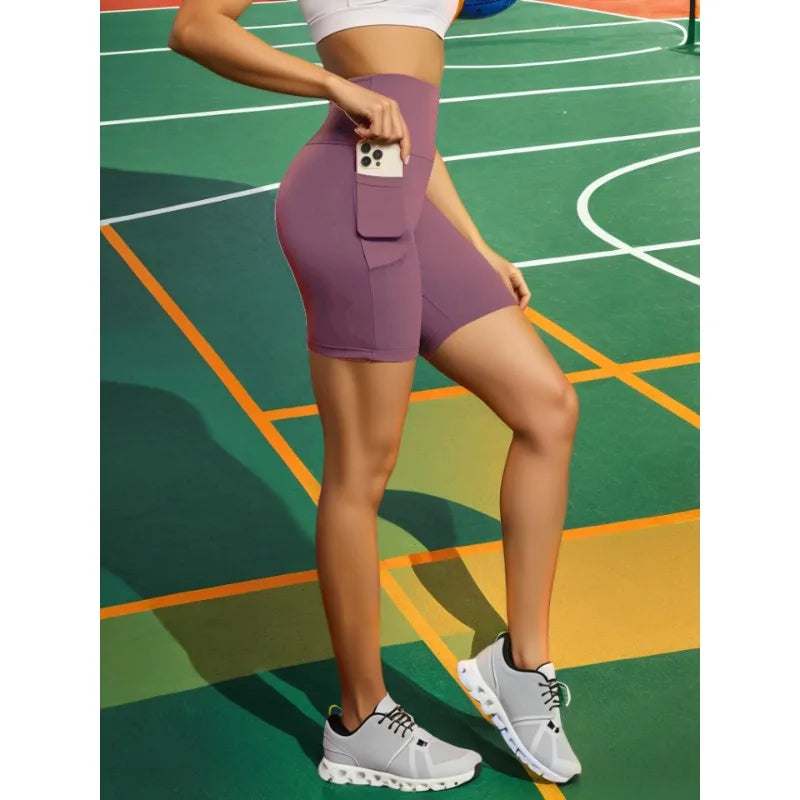 Short de Sport Poches Femme