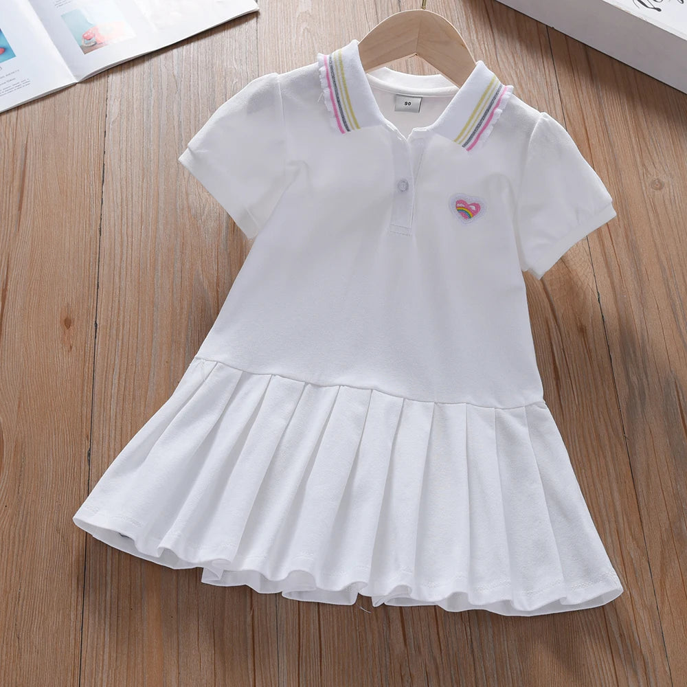 Robe Jaune Été en Coton pour Fille
