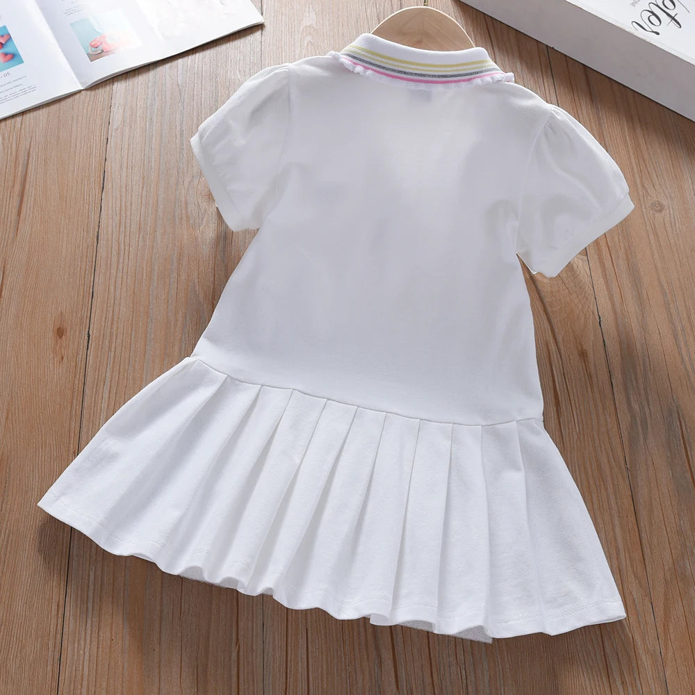 Robe Jaune Été en Coton pour Fille