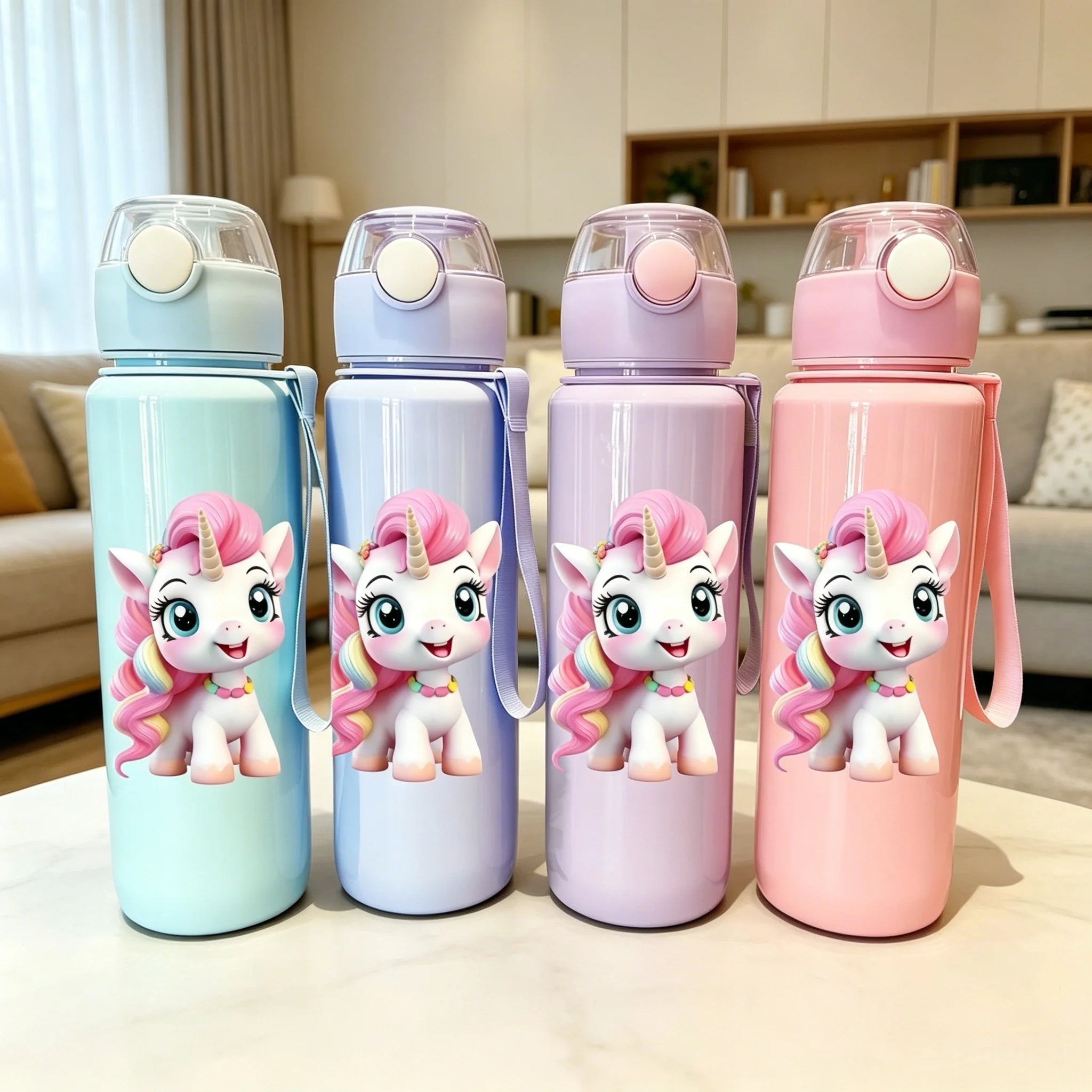 Gourde Licorne 700ml Anti-Fuite
