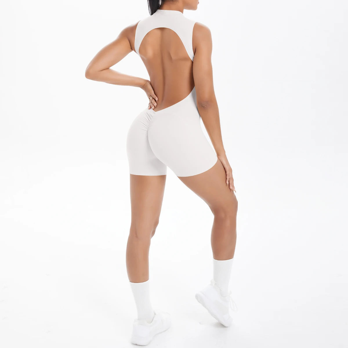 Combinaison Yoga Sans Manches Dos Nu Femme