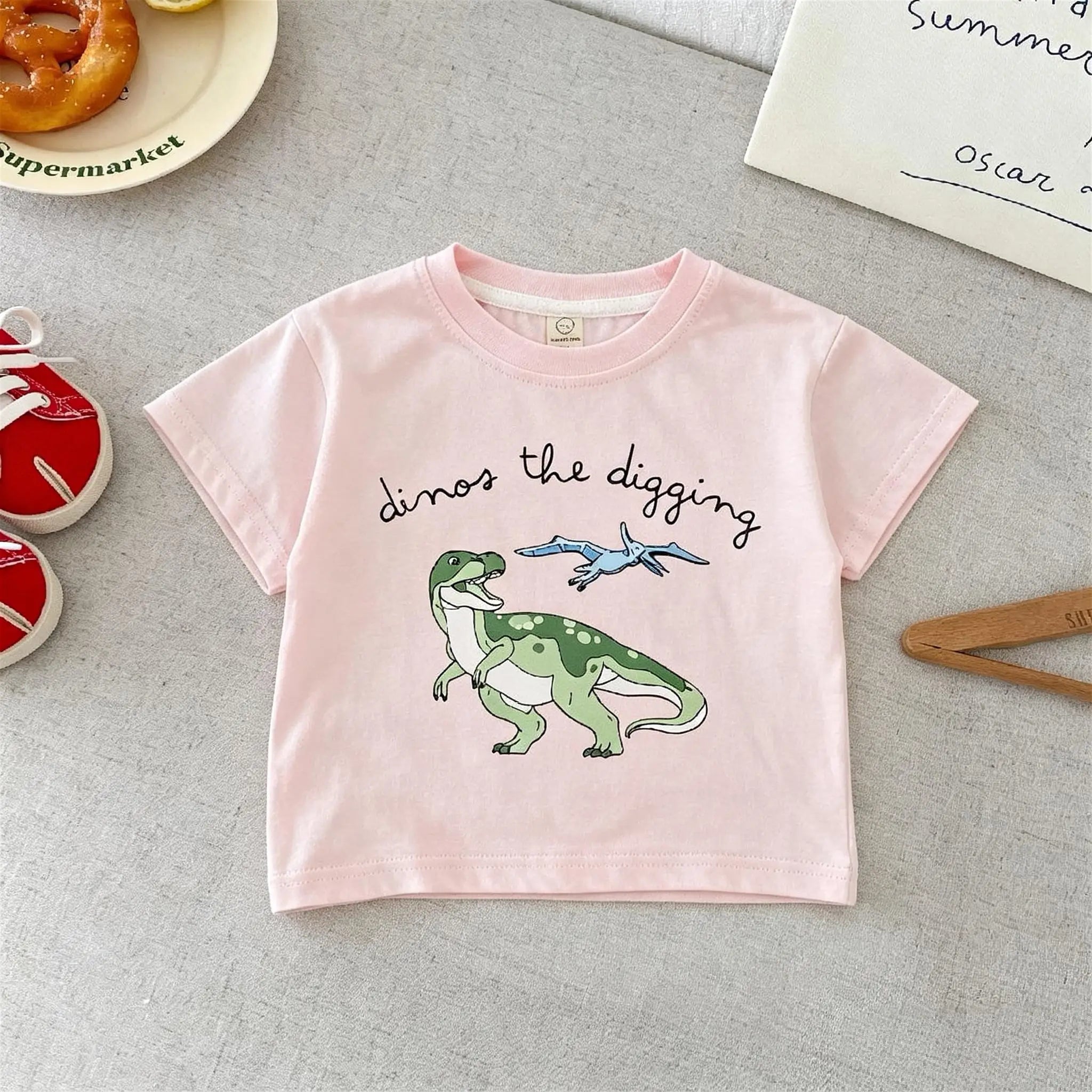 T-shirt Enfant Dinosaure Coton