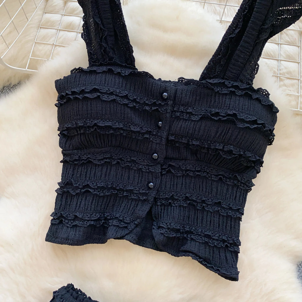 Ensemble Plage Haut Noué et Jupe